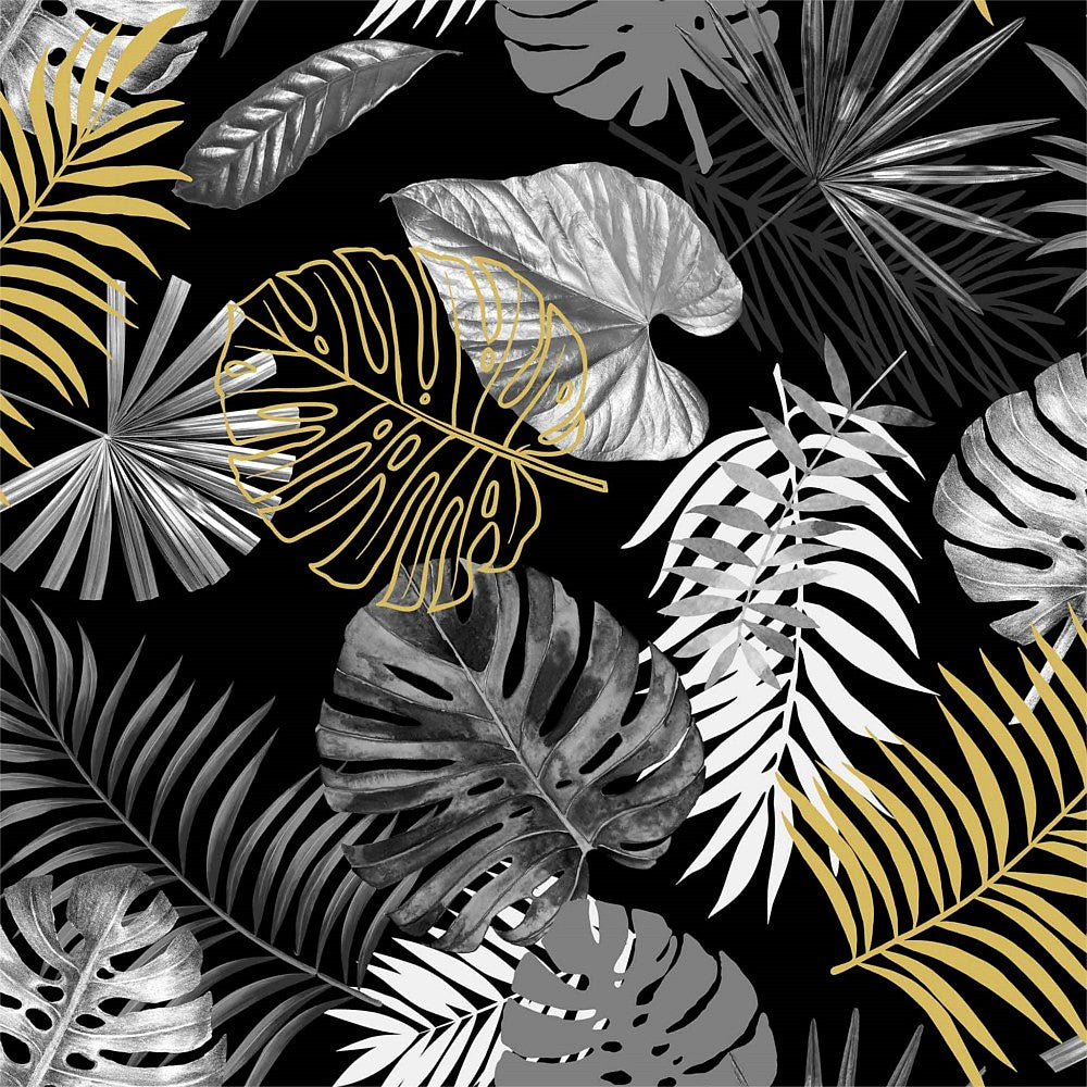 Närbild Vaxduk med bladmönster och lätt präglad