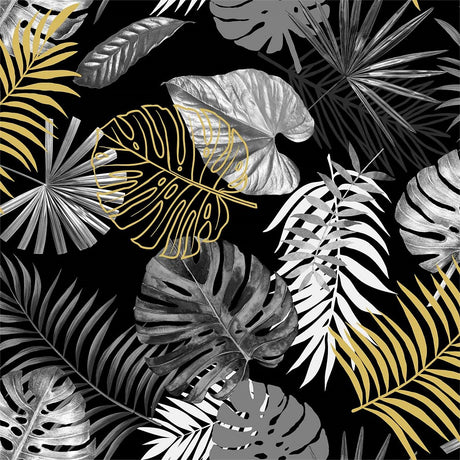 Närbild Vaxduk med bladmönster och lätt präglad