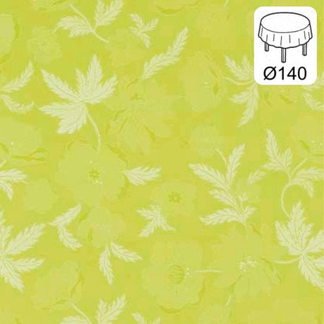 Rund vaxduk Ø140 cm - Diamond grön