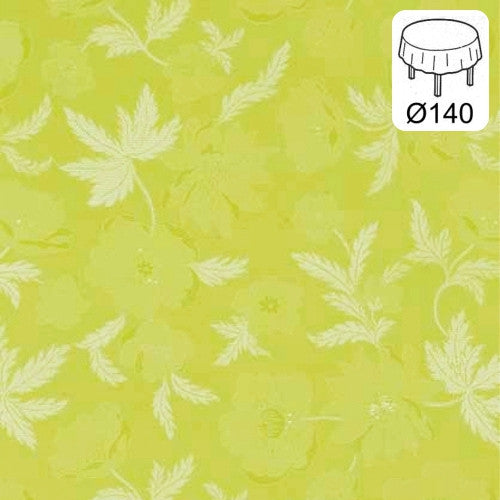 Rund vaxduk Ø140 cm - Diamond grön