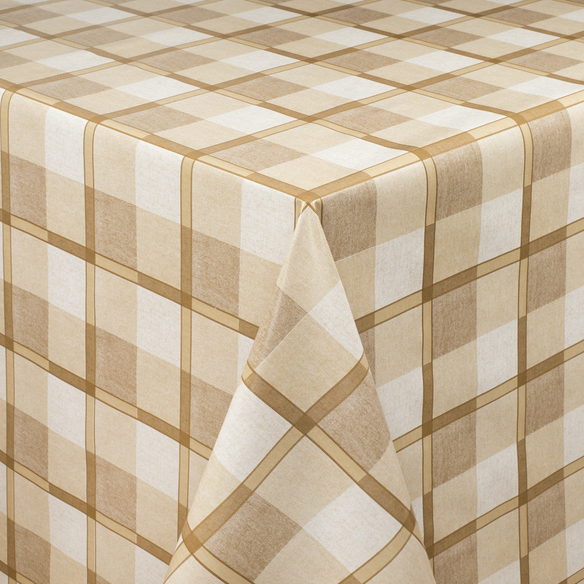 Squares Brun, rutig vaxduk