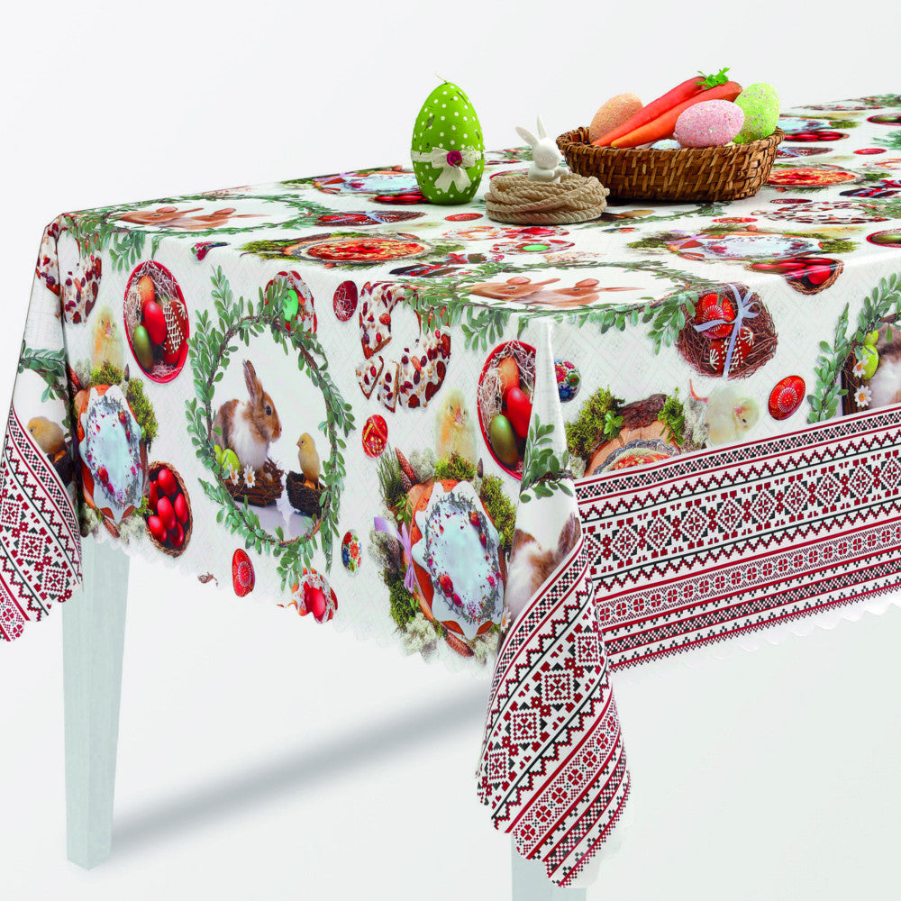 Påsk vaxduk - snygg duk med fint påsk motiv