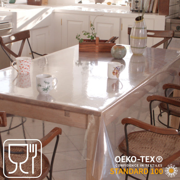 Genomskinlig duk i klar plast - 0,15 mm/155 cm bred