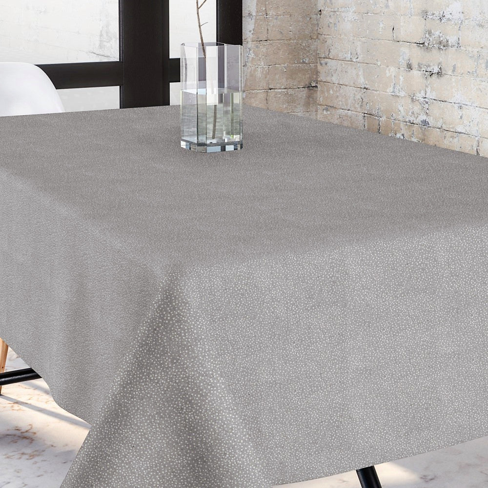 Goya Grå - Jacquardvävd textilvaxduk, 140 cm bred