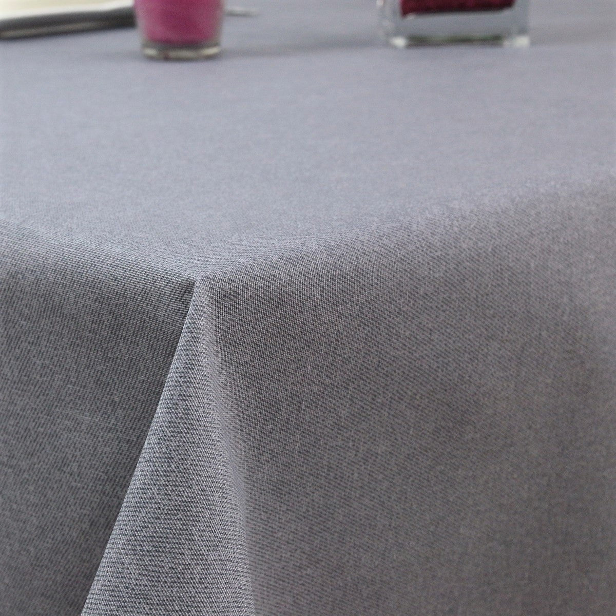 Enfärgad textilvaxduk grå - Dali 180 cm bred