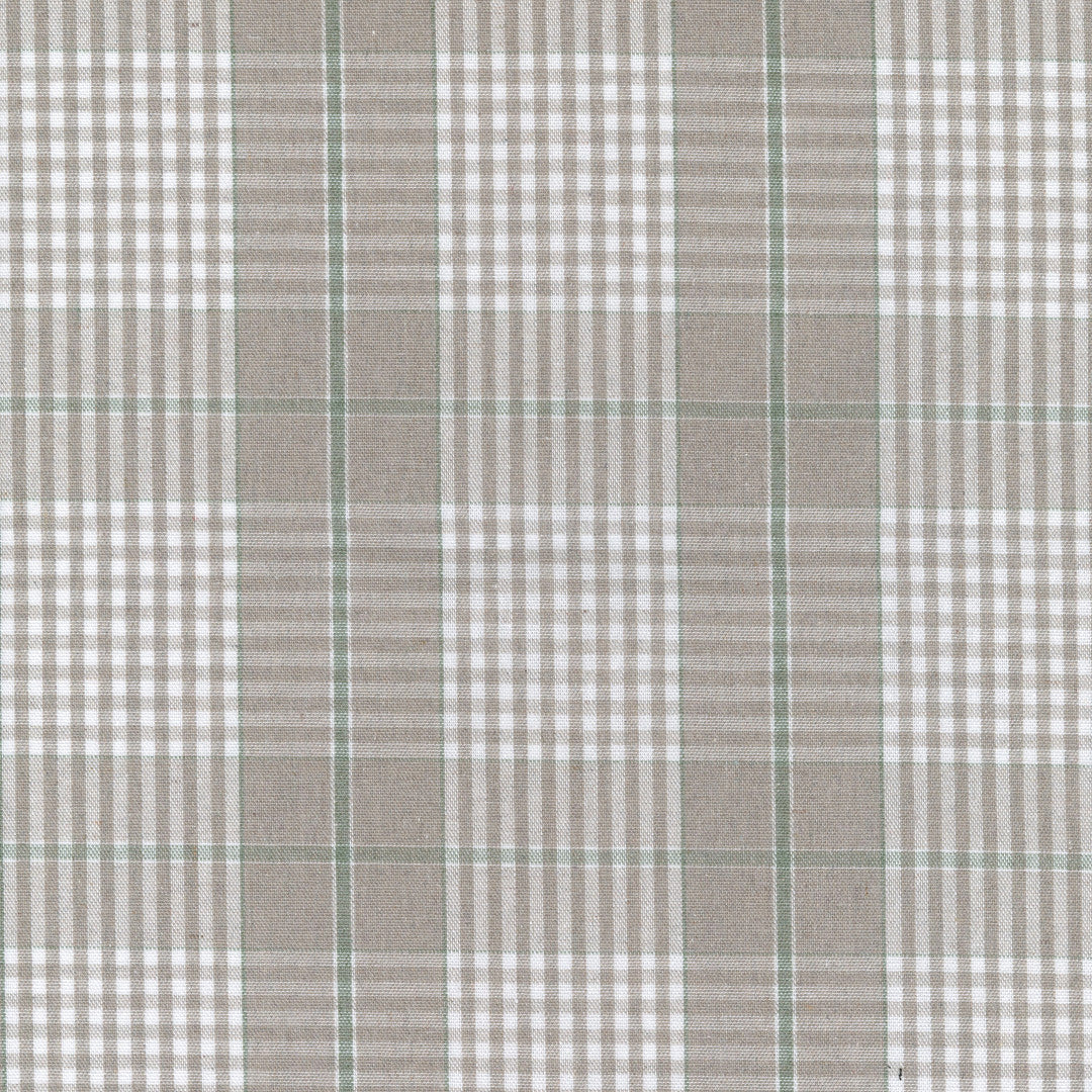 Grön Nordisk Olmer Tern - textilvaxduk i rustik linnelook närbild