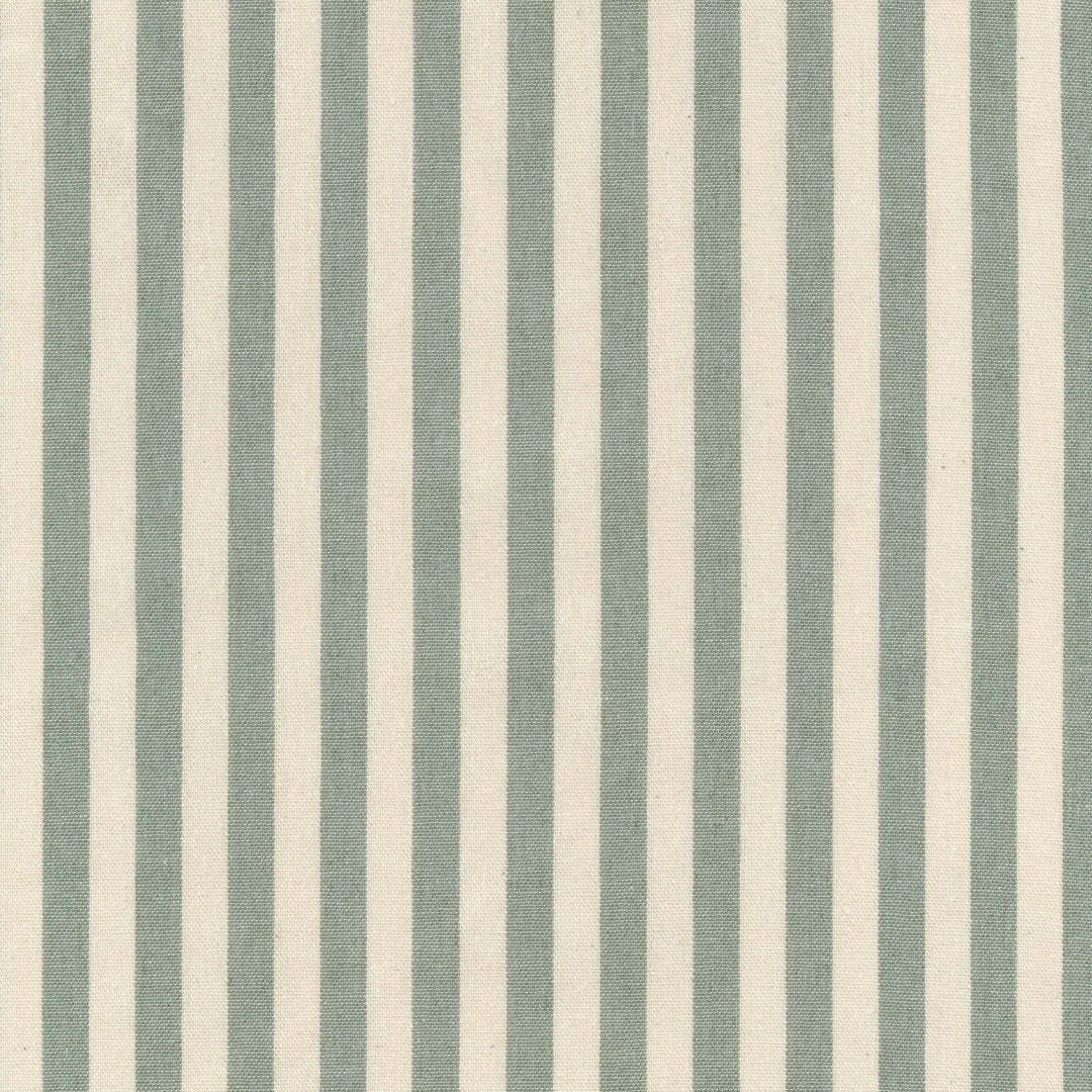 Grön Nordisk Rand - Textilvaxduk i rustik linnelook närbild