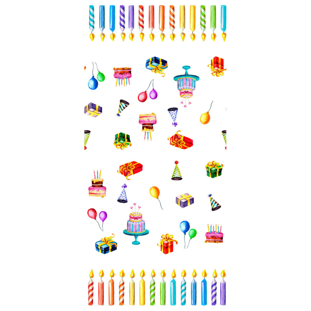 Happy Birthday - Kalasduken - Riktigt festlig textilvaxduk