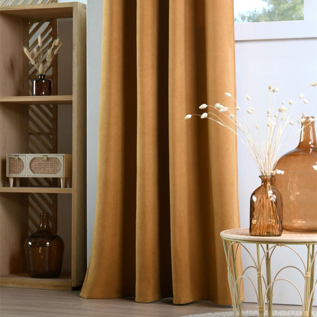 Harvard Senapsgul – Isolerande Gardin 140 x 260 cm