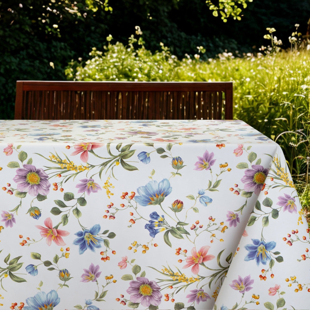 Havens Flor - Vaxduk med utslagna blommor i många färger
