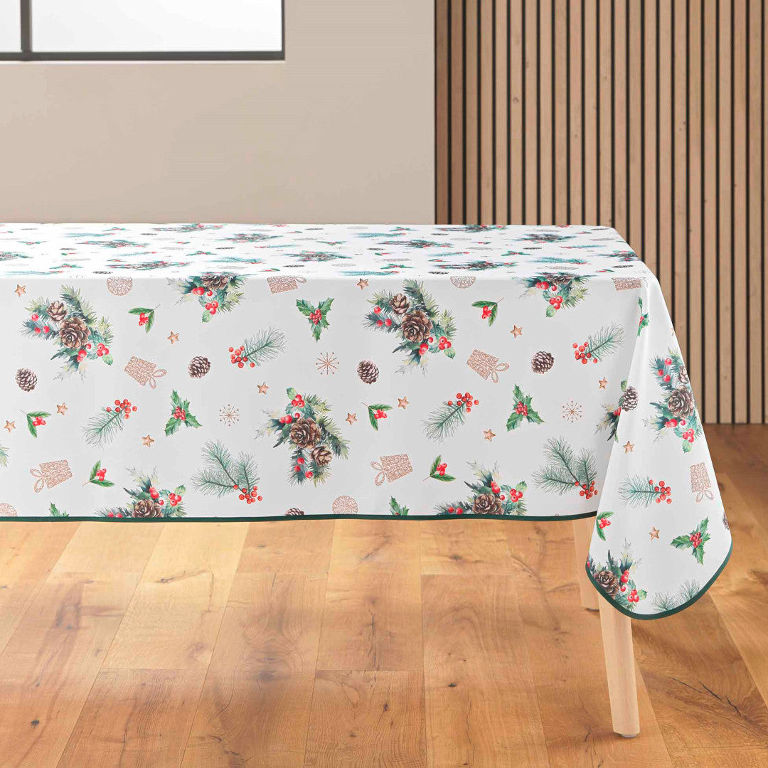 Hollystar 150 x 240 cm, julduk miljöbild med paket, kristtjörn