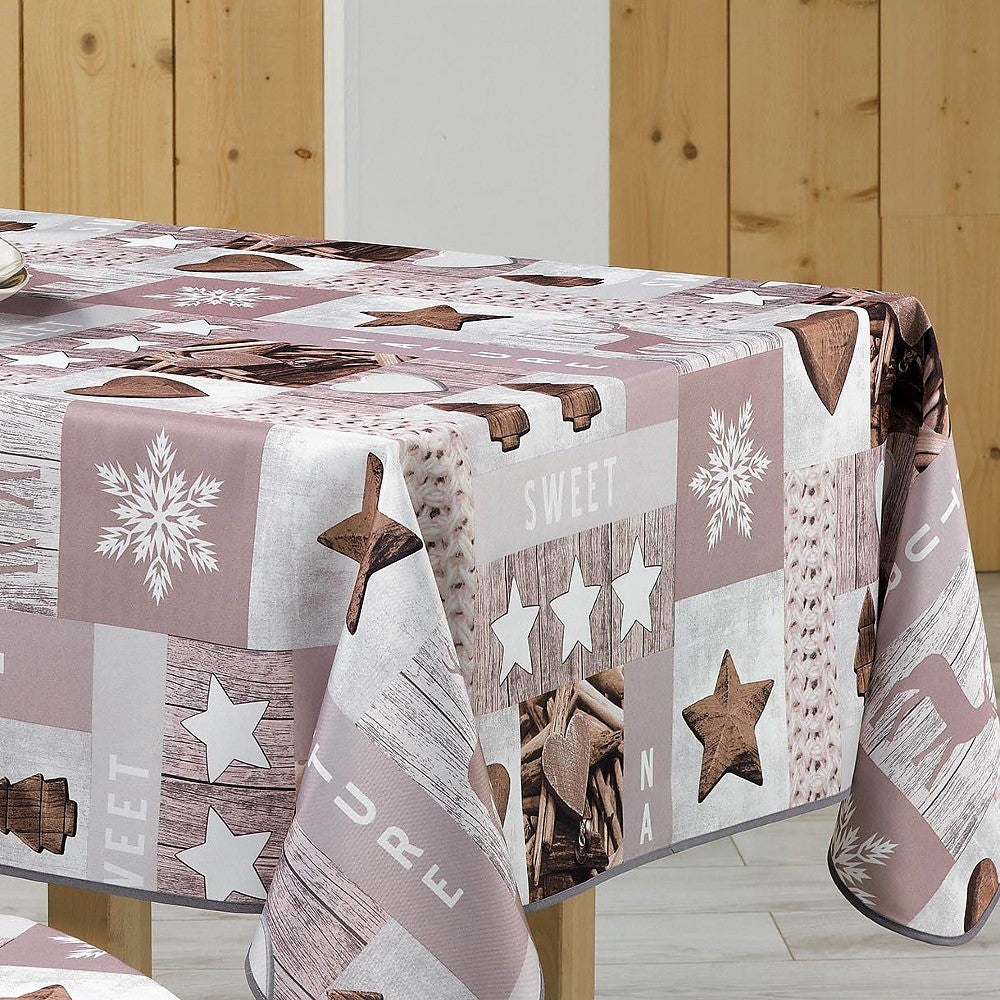 Altitude jul i stugan - Julduk med fläckskydd, 150 x 240 cm på bordet