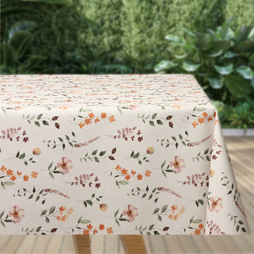 Isabellas - Vit textilvaxduk med glidskydd