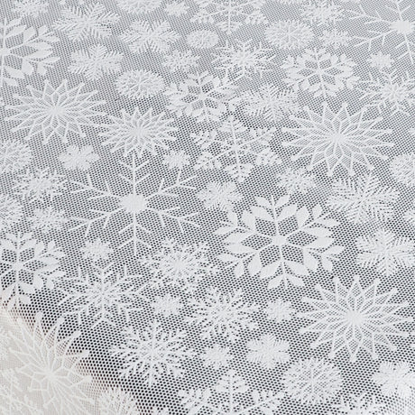 Närbild av spetsvaxdukens fina iskristaller