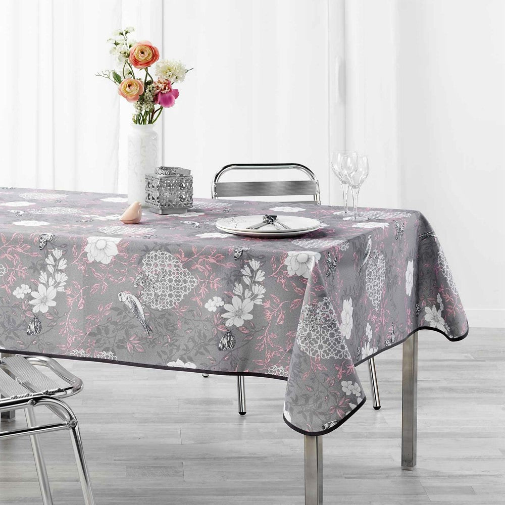 Joline Pink, duk med fläckskydd, 150 x 240 cm
