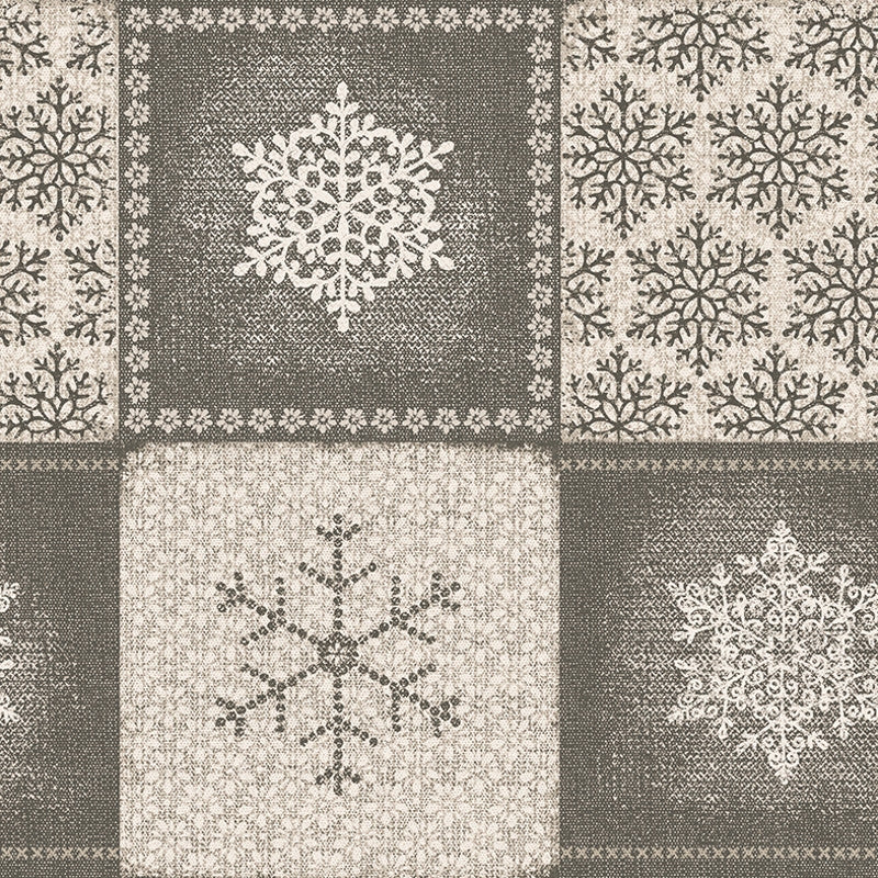 Juledug Frozen Natur, textilvaxduk 90% bomull/10% polyester