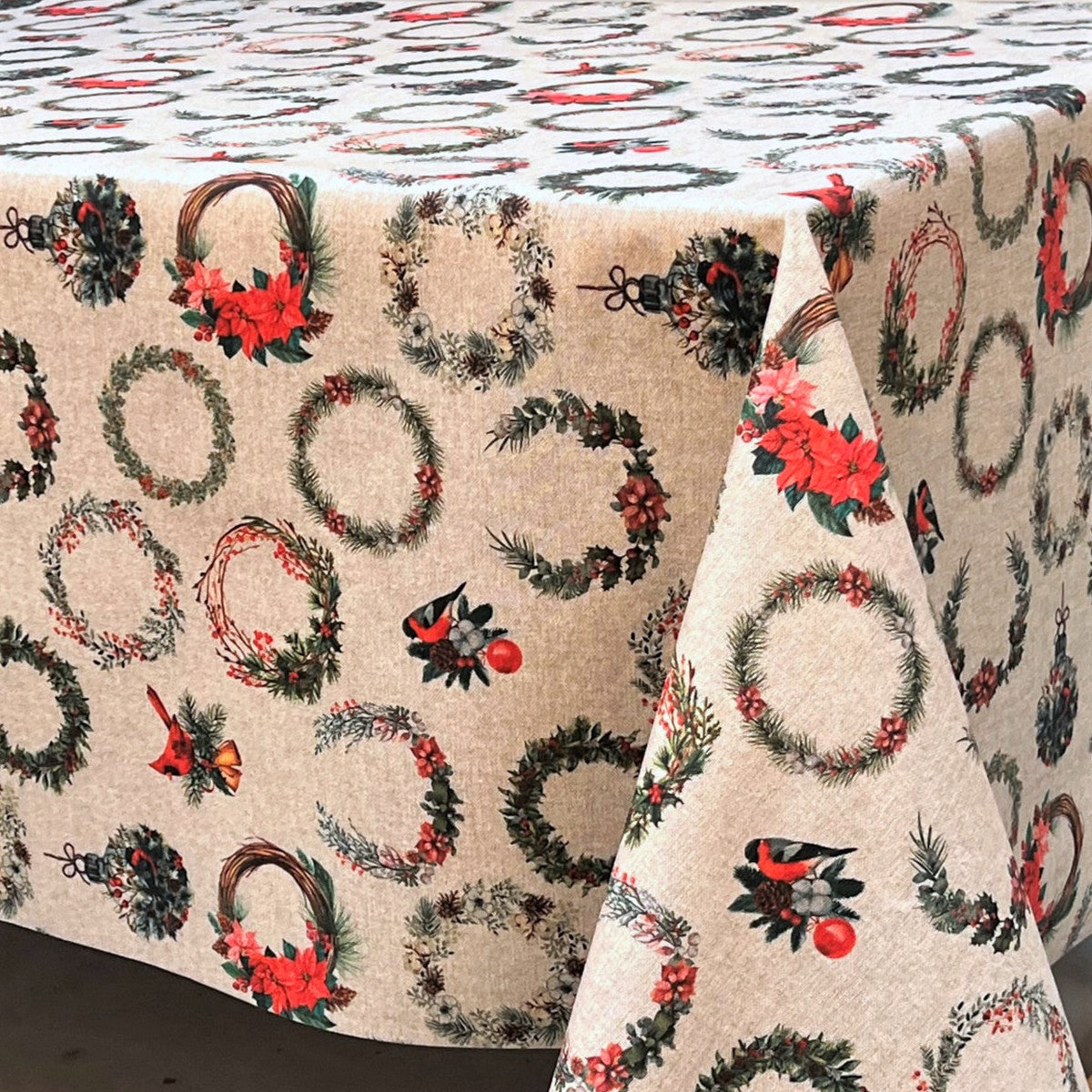 Julkransar - Nature - Textilvaxduk julkransar