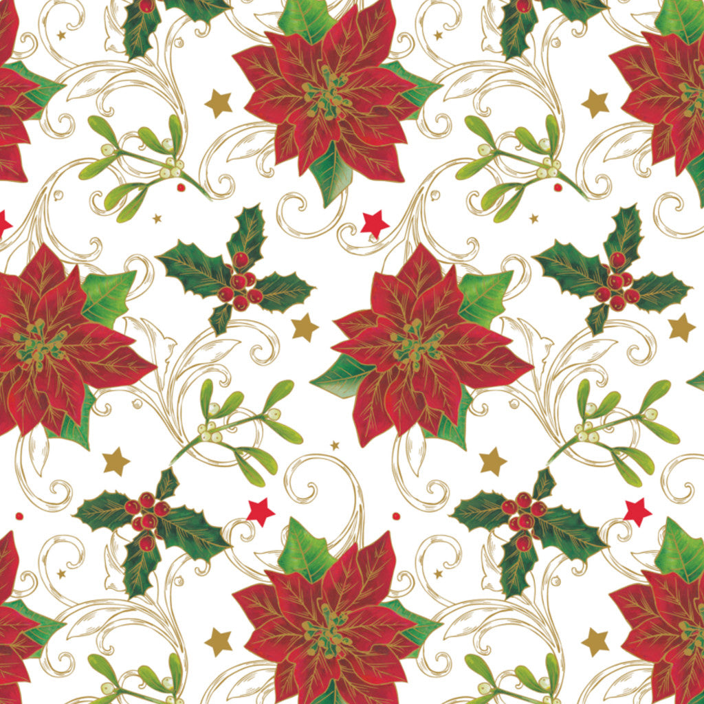 Julvaxduk - Jul under mistelen, närbild, mistel, kristtjörn