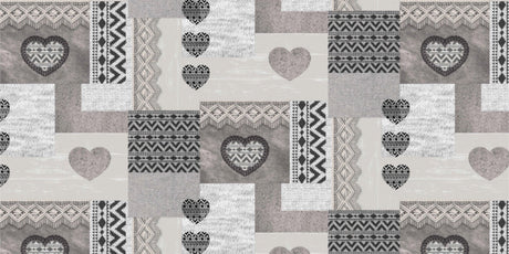 Julvaxduk - Stickad julduk Grå