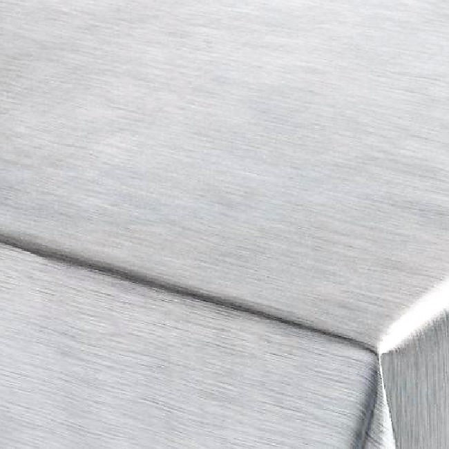 Julvaxduk - Enfärgad vaxduk metallic silver på bordet