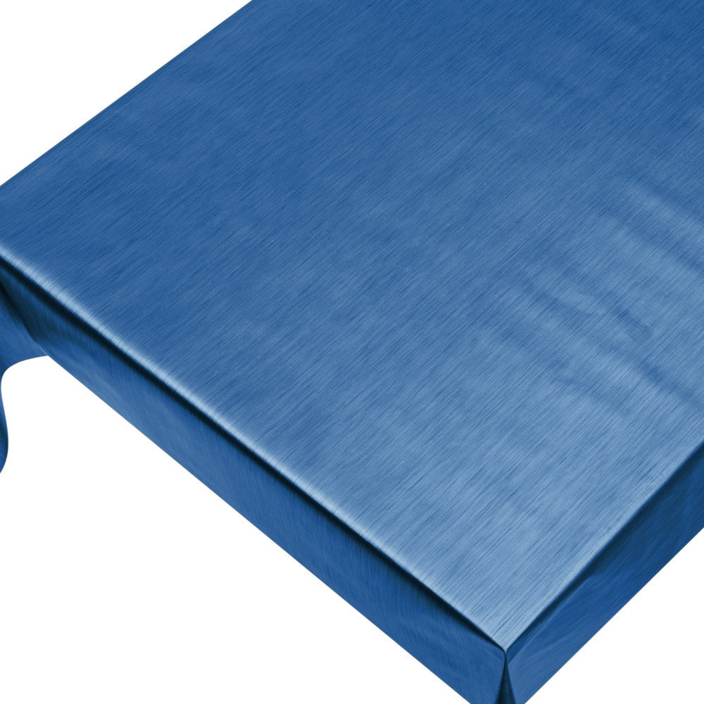 Julvaxduk - enfärgad vaxduk metallic blå