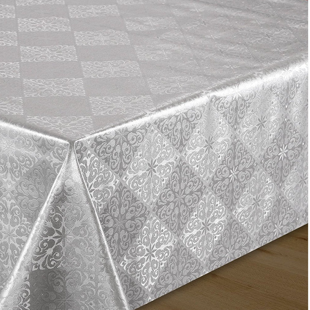 Silver Lilja - Julvaxduk med präglat mönster