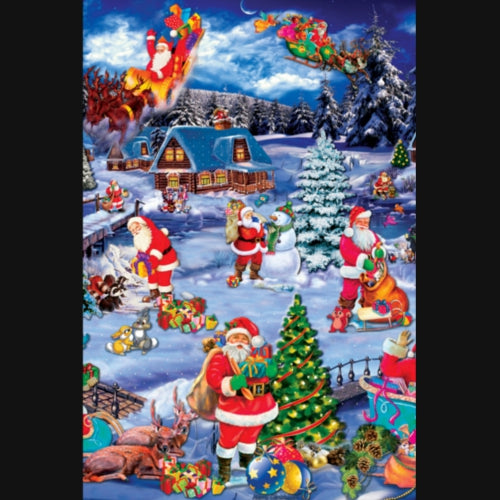 Ho Ho Ho - Jultomtens julafton, 140 cm bred, tomten, julgran , julklappar