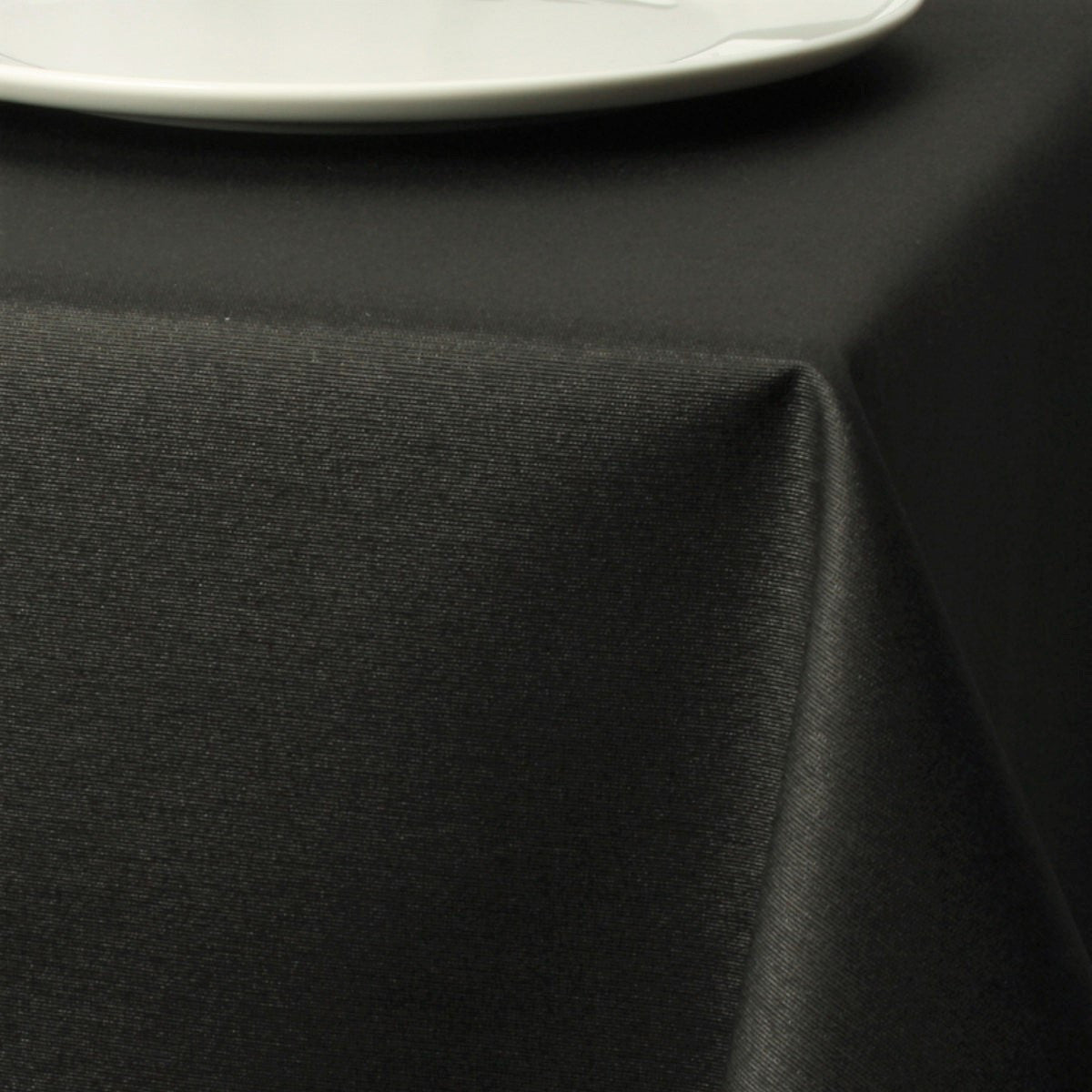 Basic enfärgad textilvaxduk - Svart