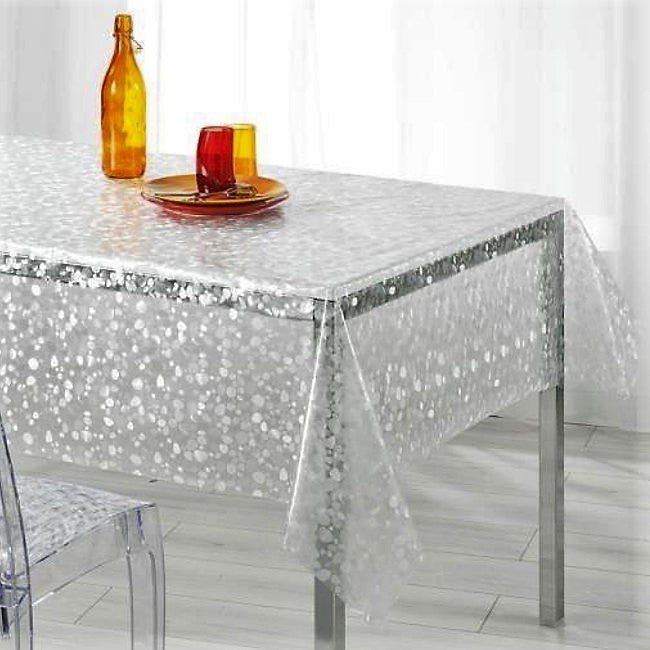 Klar plast med stenmönster