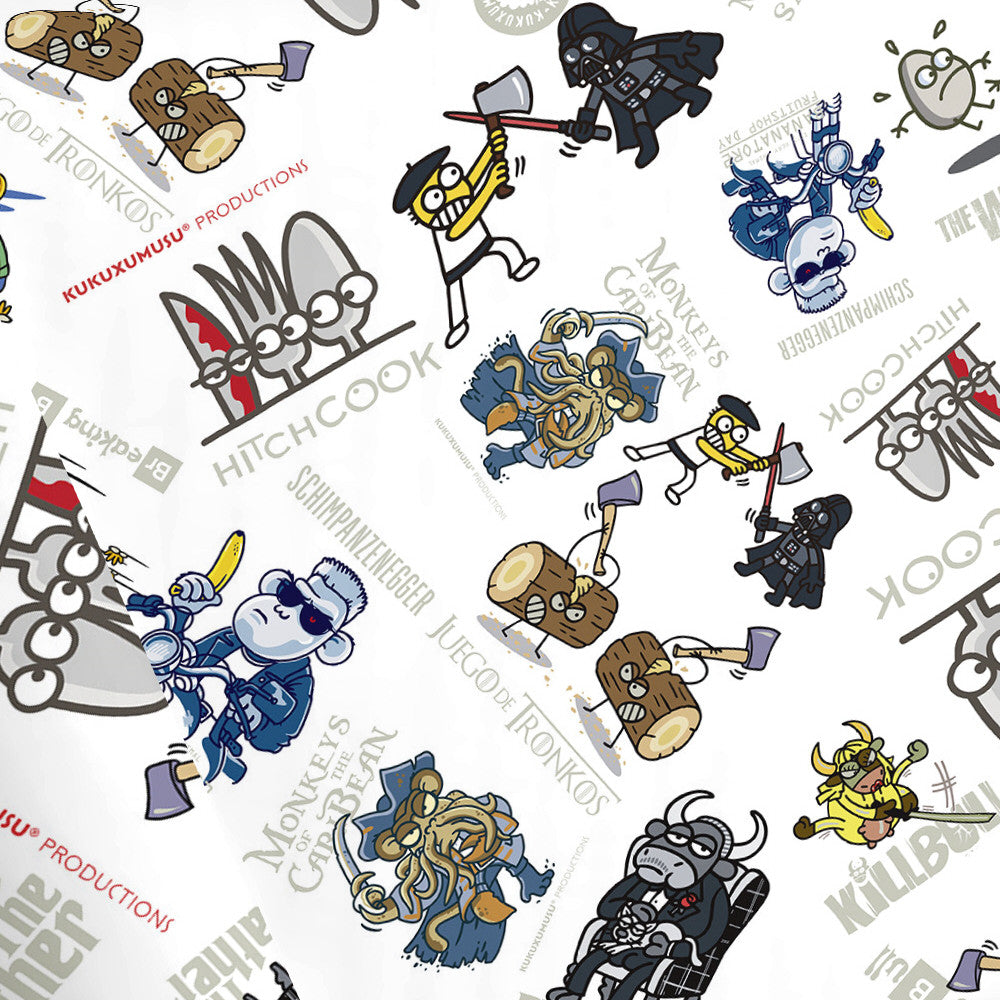 KUKUXUMUSU Film - Härlig textilvaxduk med fina illustrationer