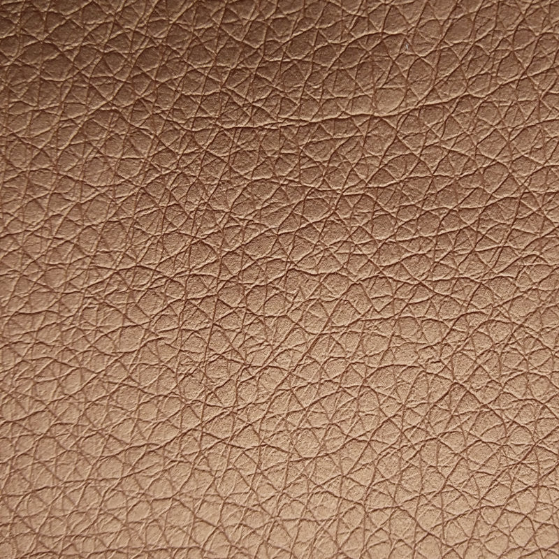 Konstläder utan handskuren kant - Ekokuir Brillant - Imiterat läder, 0,8 mm/140 cm - Guld/brun