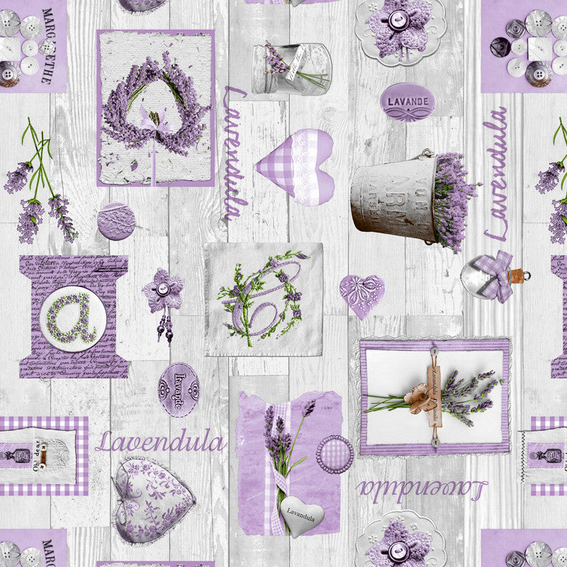 Miljöbild L´eau de Lavande - Provence vaxduk med lavendel