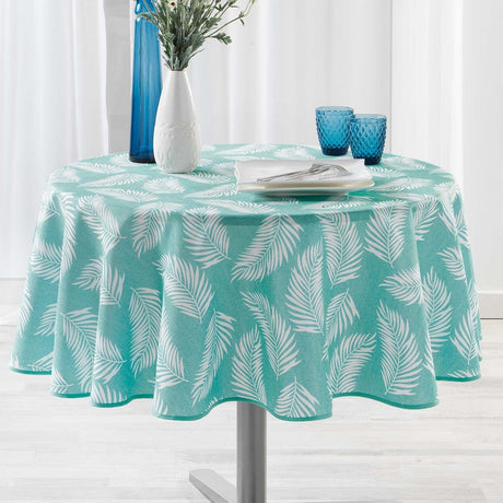 Lifette Mint Ø 180 cm, rund duk med fläckskydd