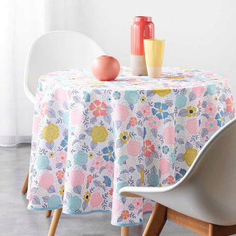 Lilly White Ø 180 cm, rund duk med fläckskydd