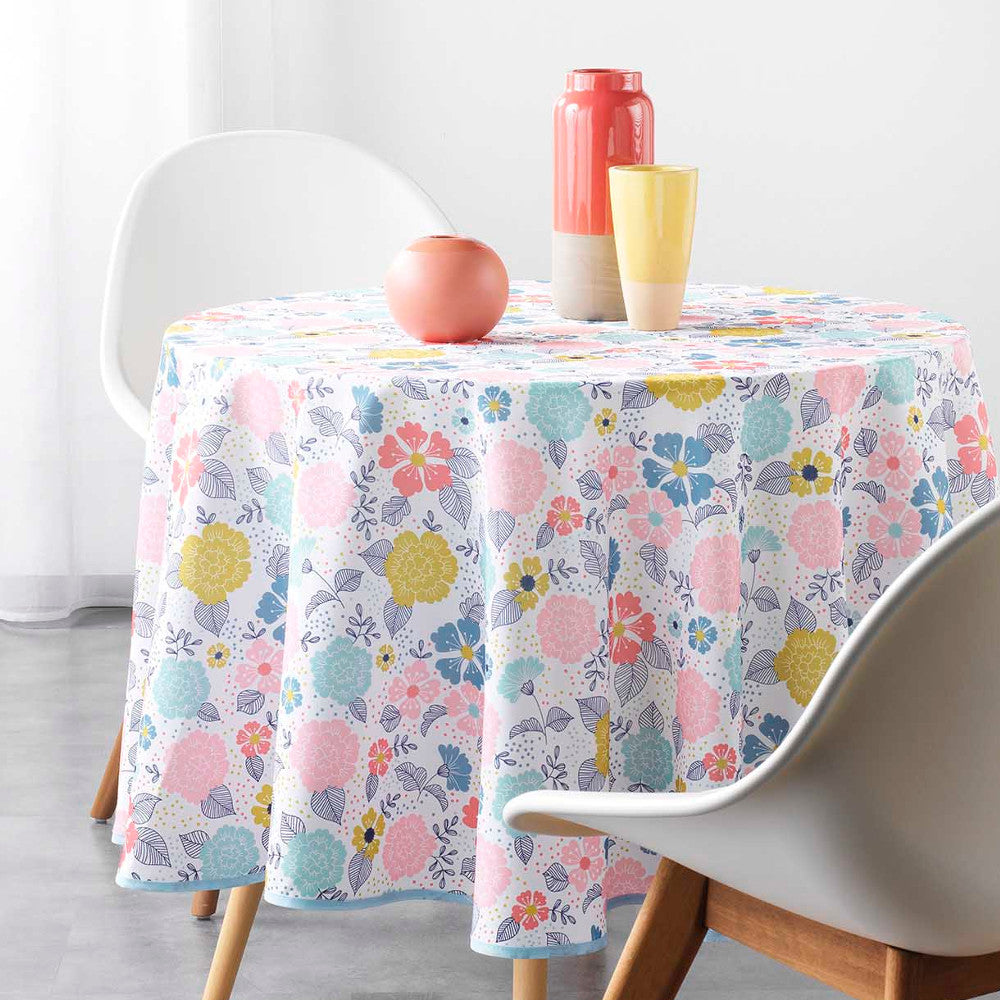 Lilly White Ø 180 cm, rund duk med fläckskydd