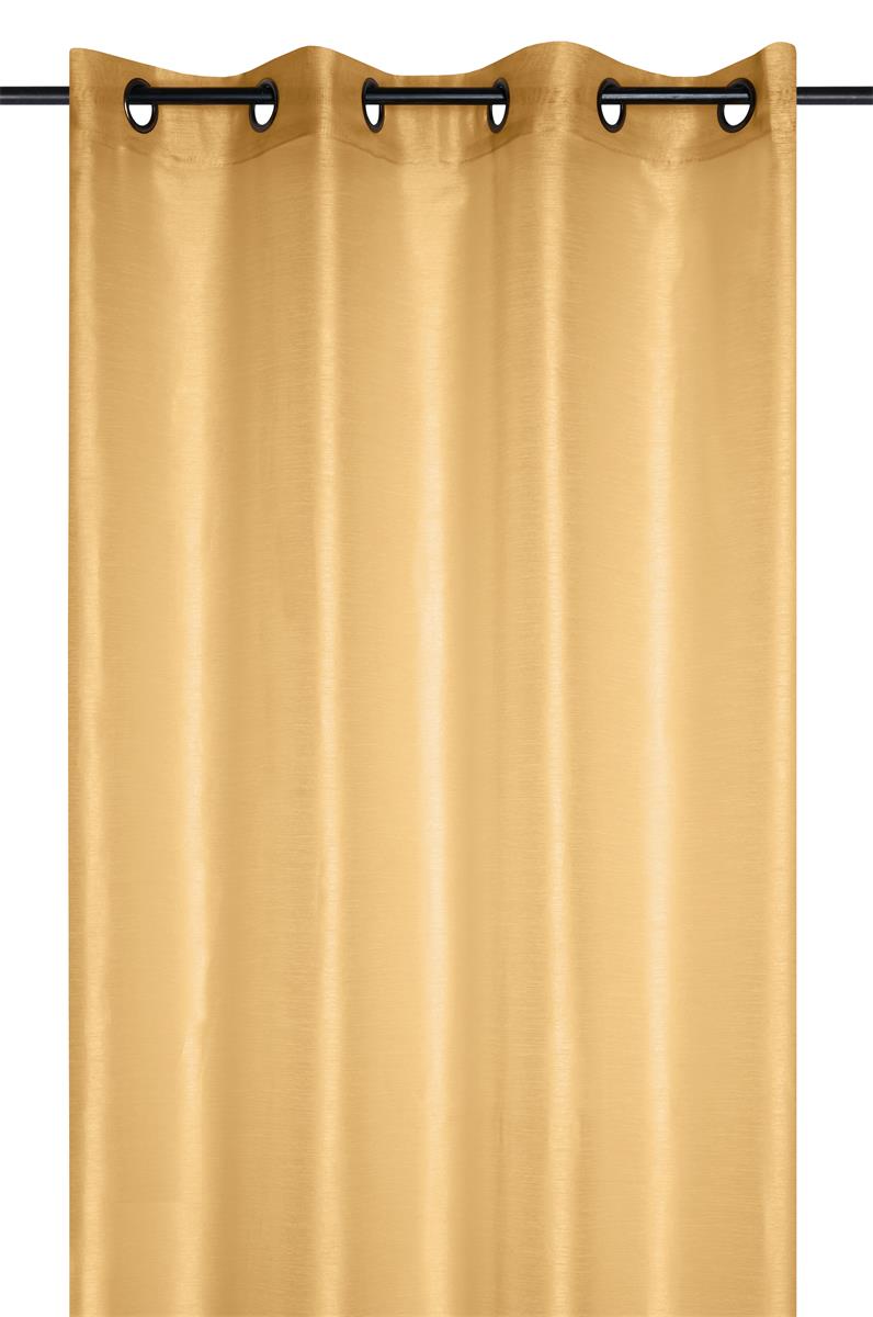 Linwood Senapsgul – Spetsgardin 140 x 260 cm, miljö