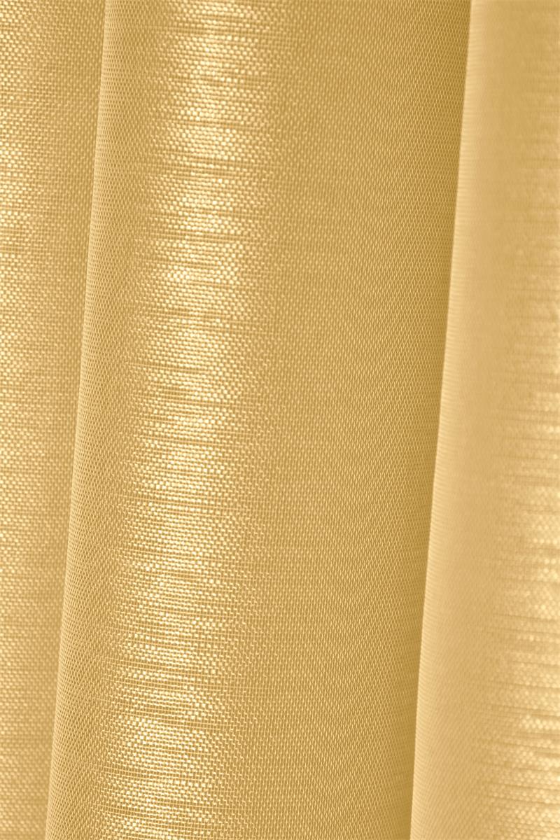 Linwood Senapsgul – Spetsgardin 140 x 260 cm, närbild