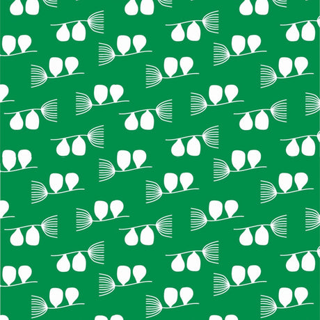 På bordet Little Breeze Apple - Lola vaxduk i grönt och vittLittle Breeze Apple - Lola voksdug i grøn og hvid