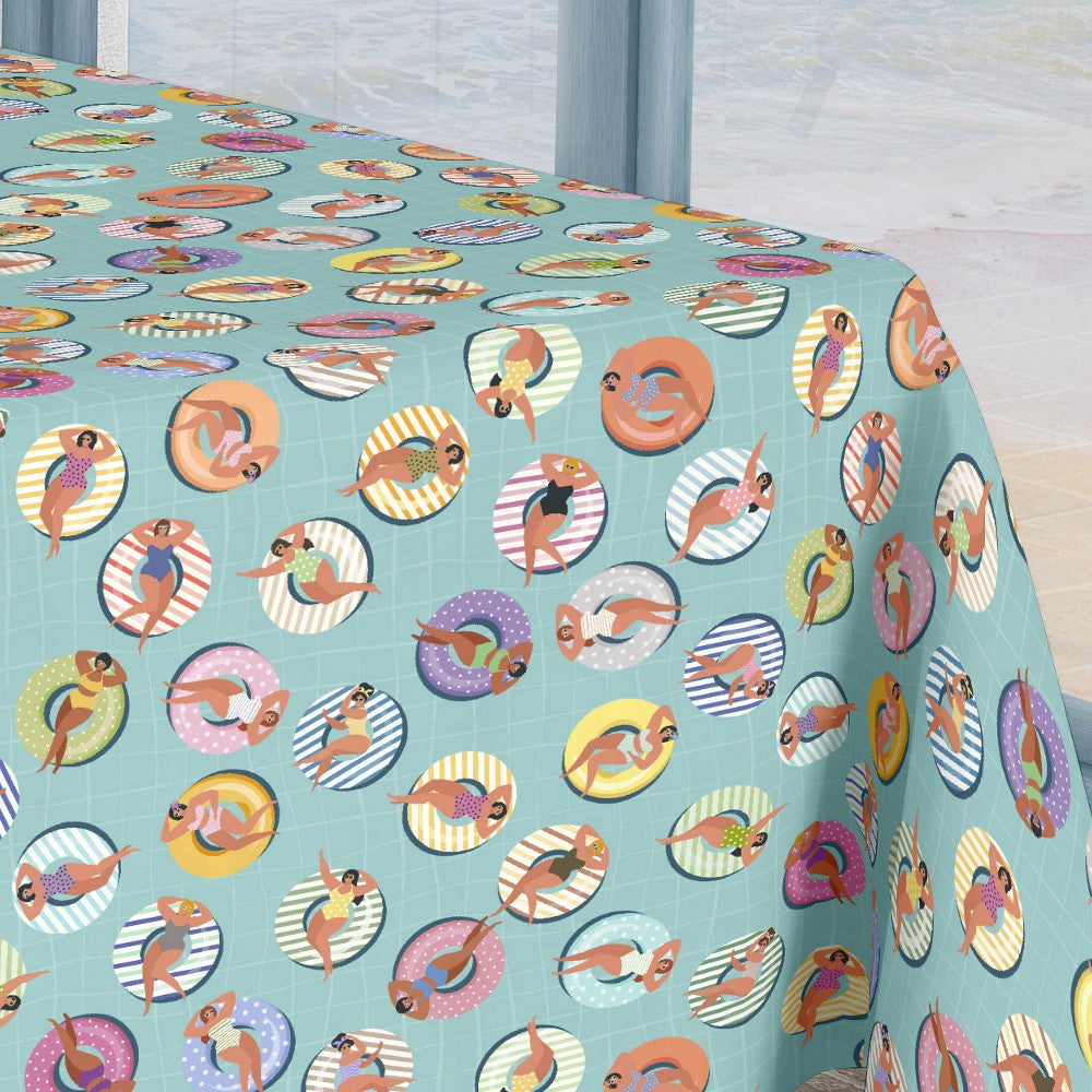 Livet är Härligt - Textilvaxduk med semesterkänsla