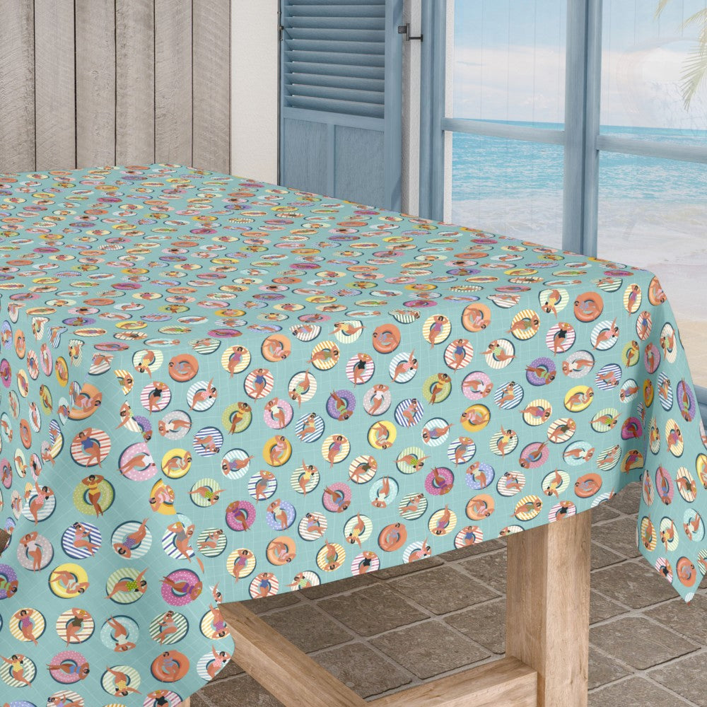 Livet är Härligt - Textilvaxduk med semesterkänsla