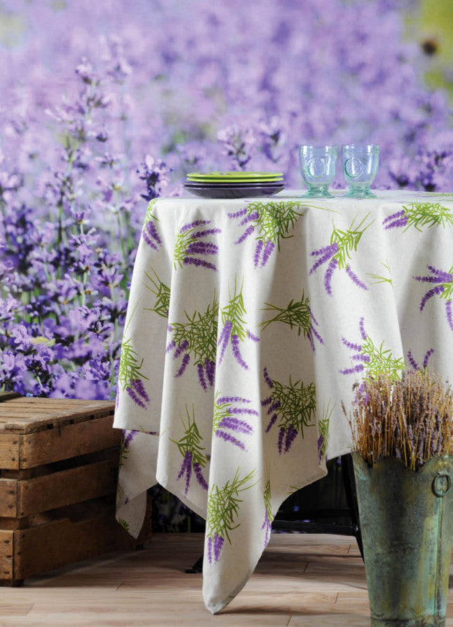 Luberon Lavende, textilvaxduk 150 cm bred