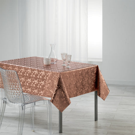 Metallise Luny pink - vaxduk, 140 x 240 cm