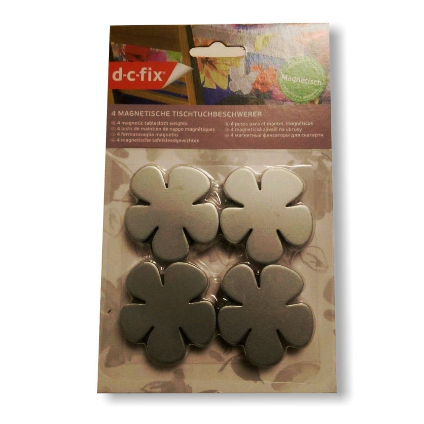 Magnetiska duktyngder Silverblomma - set med 4 st.