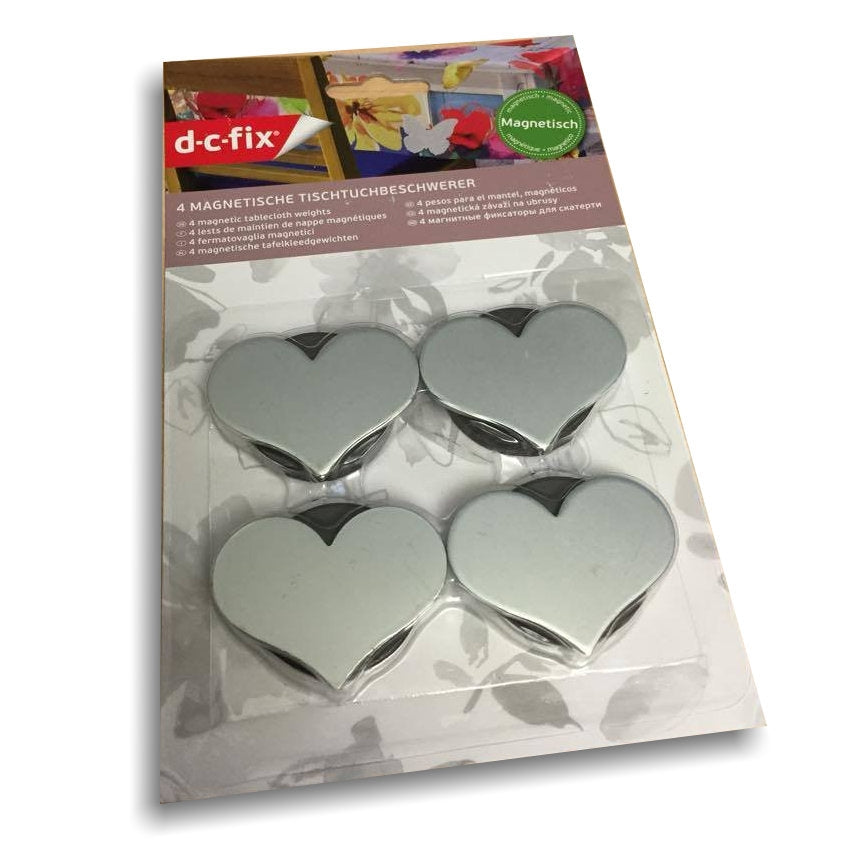 Magnetiska duktyngder, Silverhjärta – Set med 4 st.