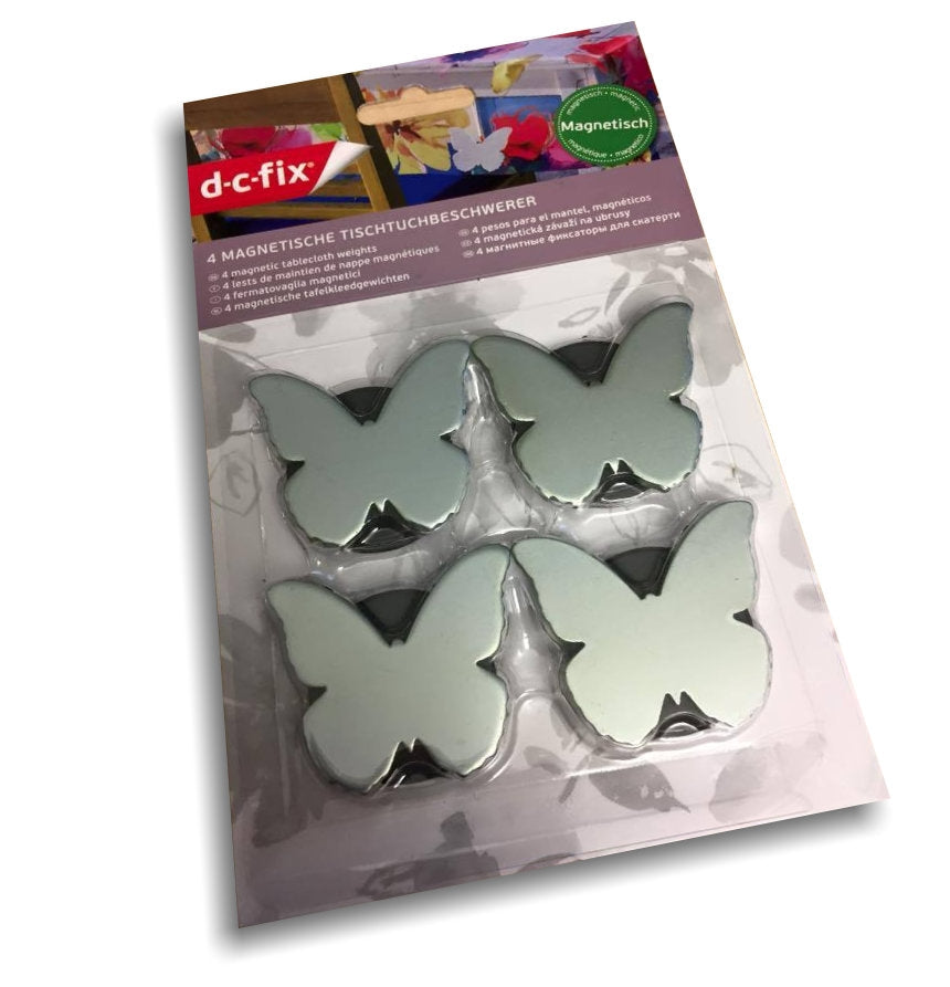 Magnetiske duktyngder Butterfly silver - set med 4 st.