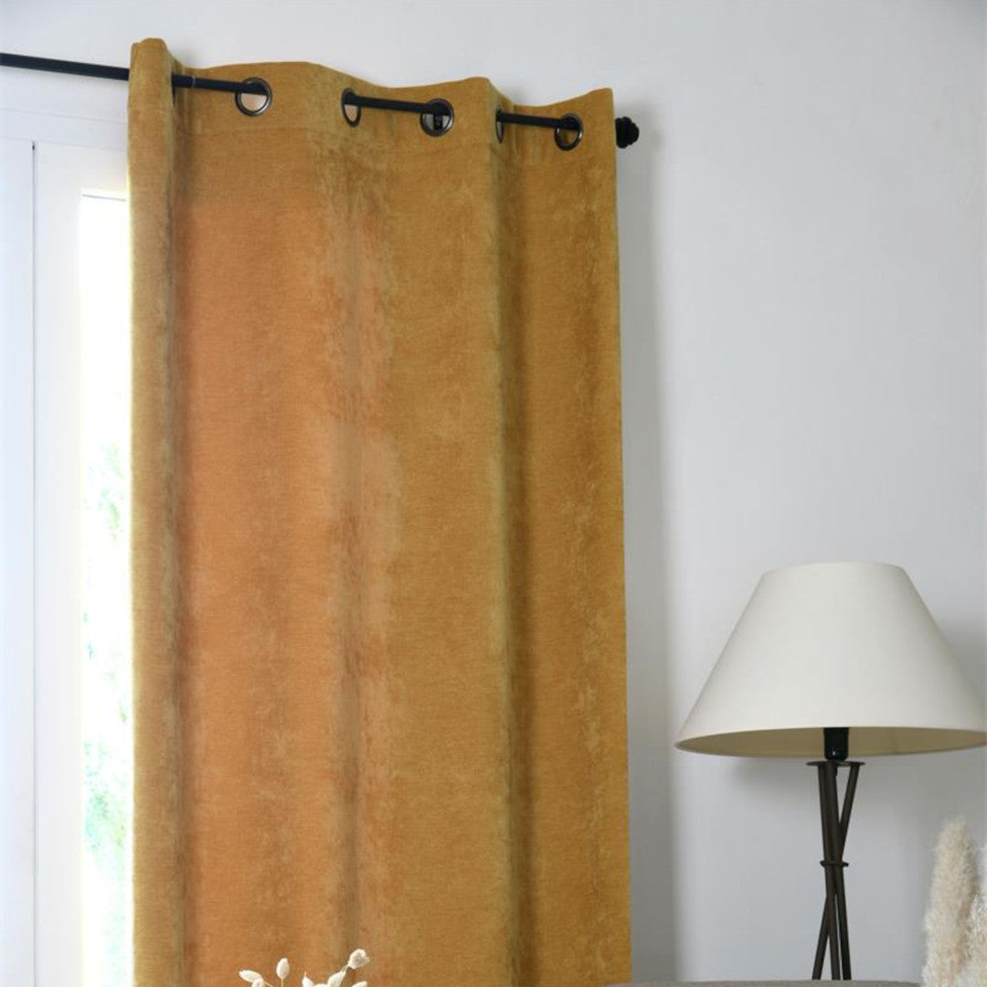 Manchester Senapsgul – Isolerande Gardin 140 x 260 cm