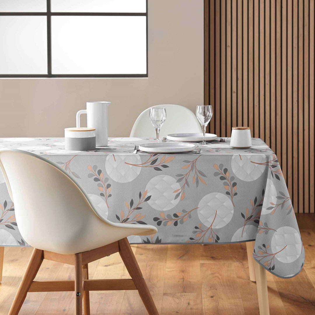 Rektangulär Manola Grå duk på bord med servis