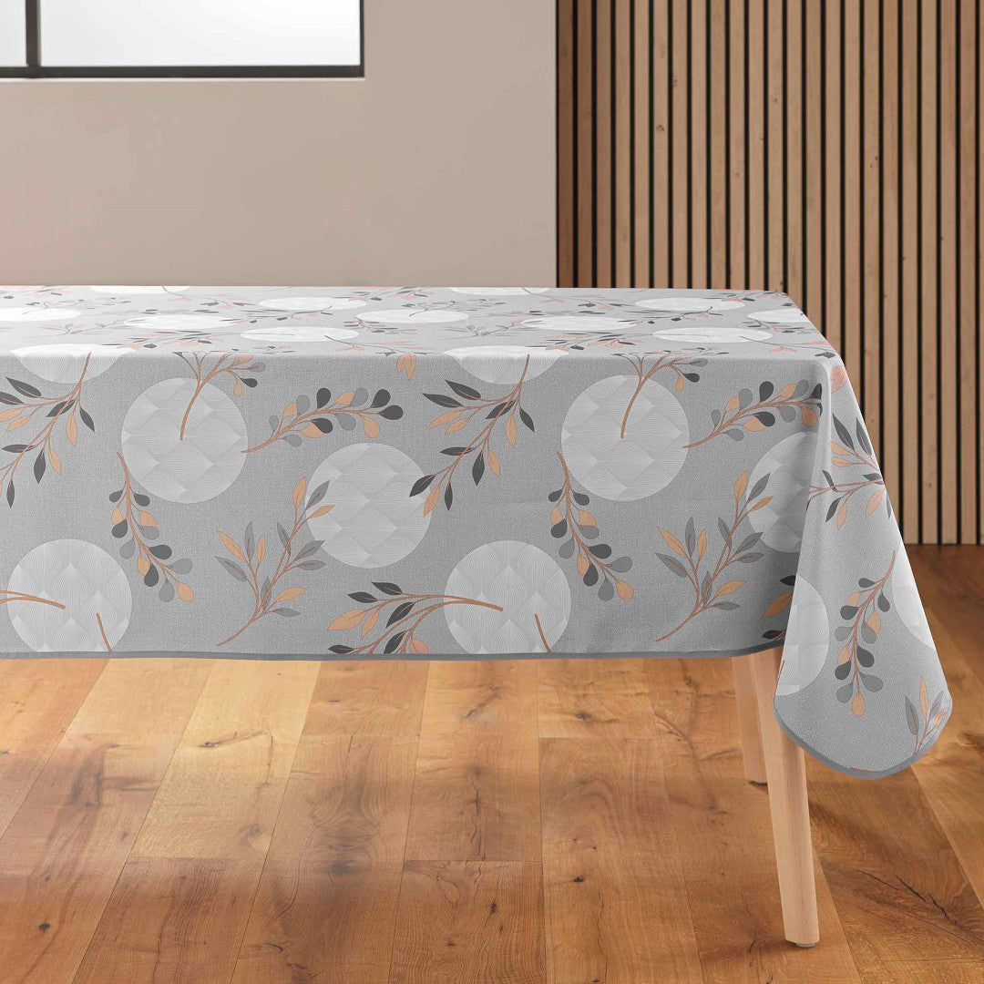 Manola Grå rektangulär duk med grått och beigemönster på bord