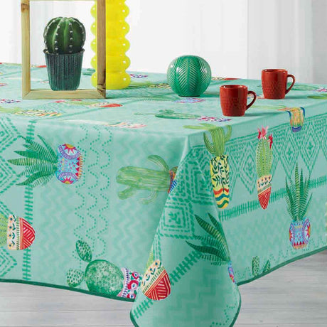 Melocactus Blue, fläckskydd duk, 150 x 240 cm