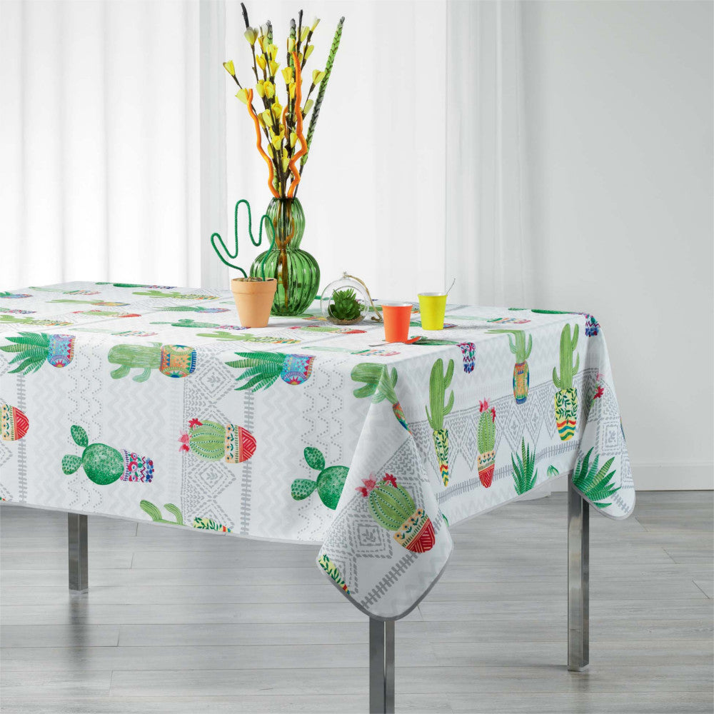 Melocactus White, duk med fläckskydd, 150 x 240 cm